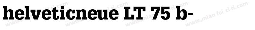 helveticneue LT 75 b字体转换